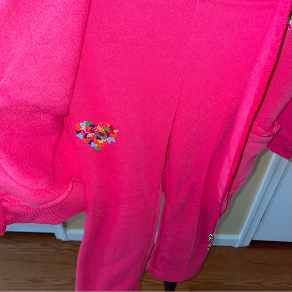 Girls ConeyIsle Pink Two Piece Sweat Set - Picture 4 of 8